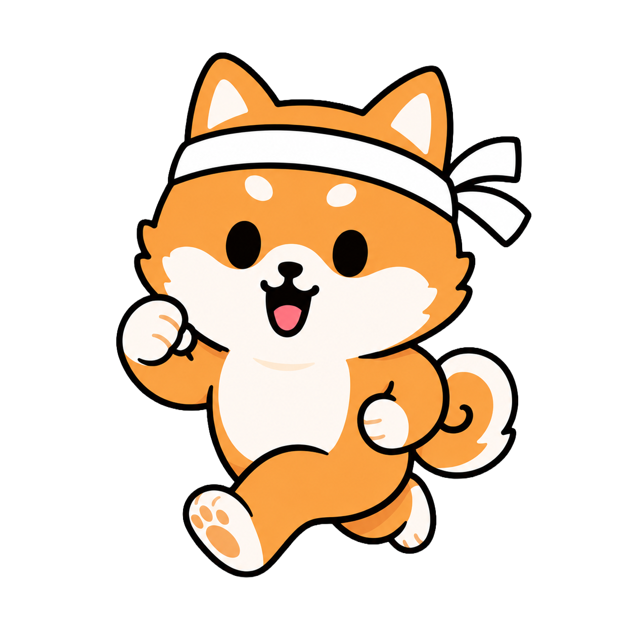 BonBon mascot waving from behind a panel